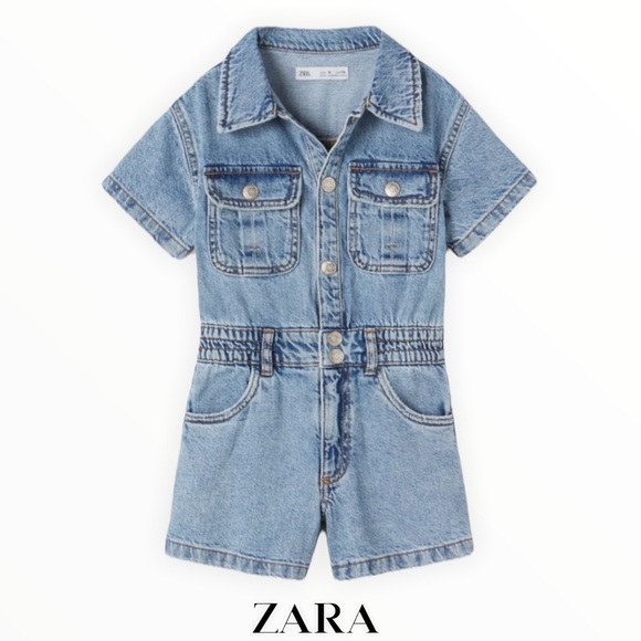 Zara Other - Zara Kids Denim Worker Jumpsuit